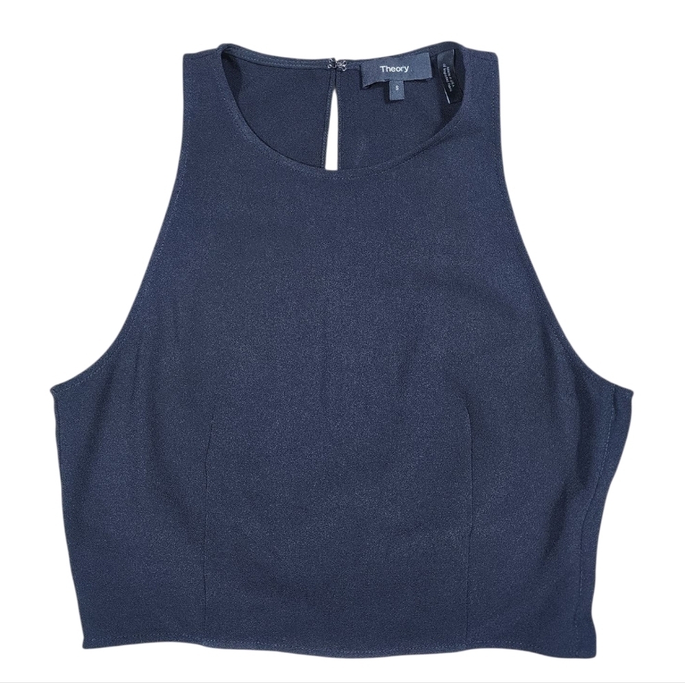 Theory Nikayla Crop Sleeveless Womens Top